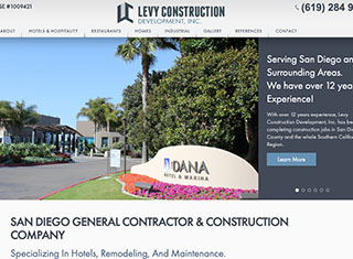 Contractor Web Design Design Example