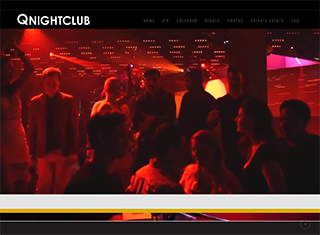 Night Club Web Design Design Example