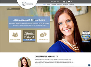 Chiropractor Web Design Design Example