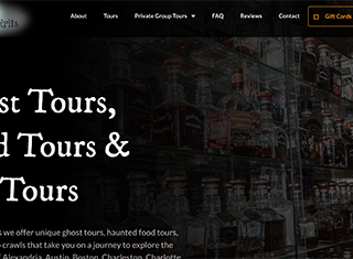 Paranormal Web Design Design Example