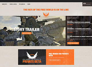 Video Game Web Design Design Example