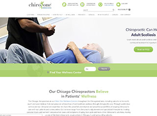 Chiropractor Web Design Design Example