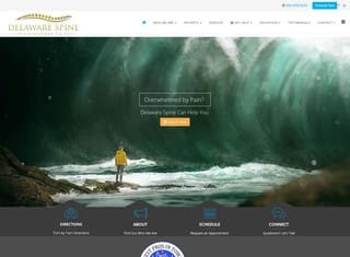 Chiropractor Web Design Design Example