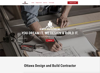 Contractor Web Design Design Example