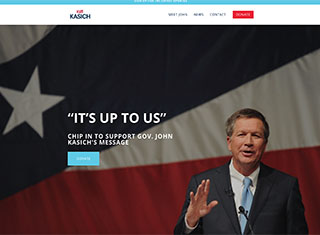 Political Web Design Design Example