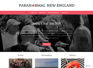 Paranormal Web Design Design Example