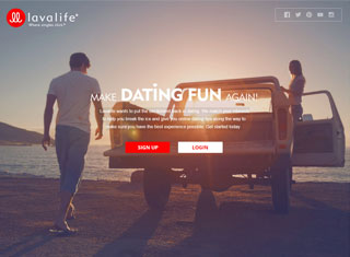 Dating Web Design Design Example