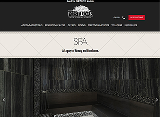 Salon / Spa Web Design Design Example