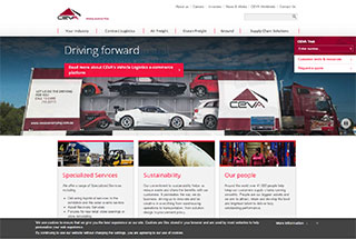 Transportation Web Design Design Example