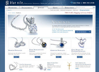 Jewelry Web Design Design Example