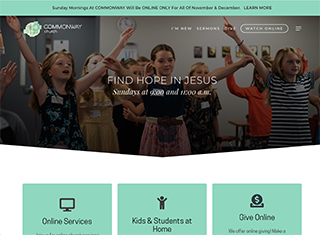 Religious Web Design Design Example