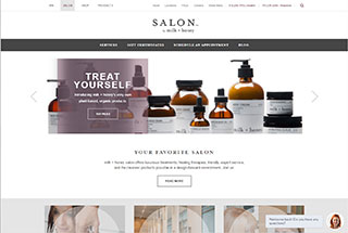 Salon / Spa Web Design Design Example