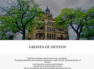 Paranormal Web Design Design Example