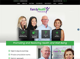 Chiropractor Web Design Design Example