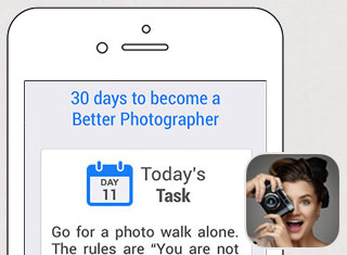 Photography App Development Design Example