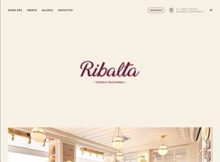 Restaurant Web Design Design Example