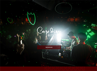 Night Club Web Design Design Example