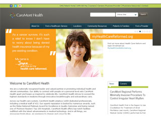 Medical Web Design Design Example