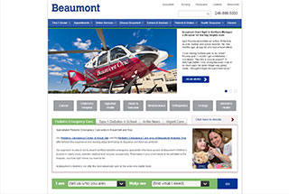 Medical Web Design Design Example