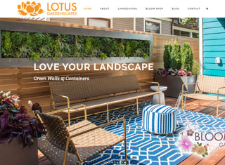 Landscaping Web Design Design Example