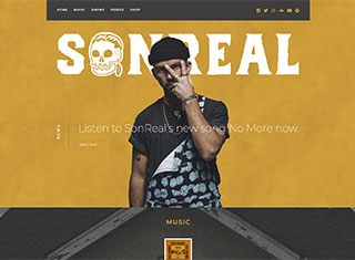 Music Web Design Design Example