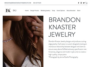 Jewelry Web Design Design Example