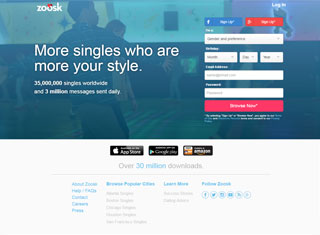 Dating Web Design Design Example