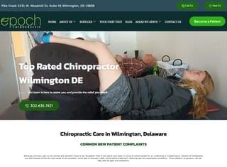 Chiropractor Web Design Design Example