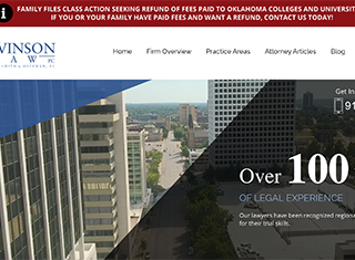 Lawyer Web Design Design Example