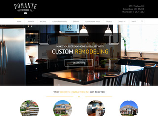 Contractor Web Design Design Example