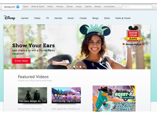 Entertainment Web Design Design Example