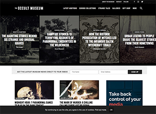 Paranormal Web Design Design Example