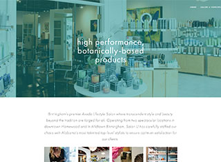 Salon / Spa Web Design Design Example