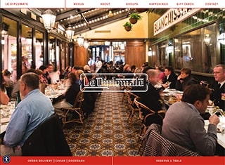 Restaurant Web Design Design Example