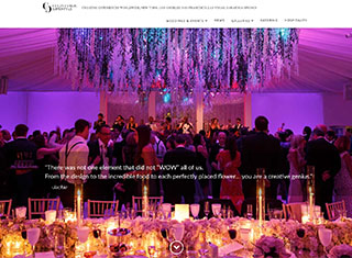 Wedding / Event Web Design Design Example