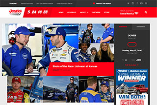 Sports Web Design Design Example