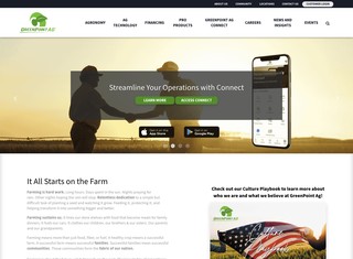 Agriculture Web Design Design Example