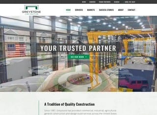 Contractor Web Design Design Example
