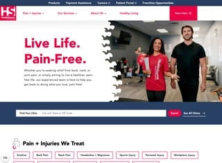 Chiropractor Web Design Design Example