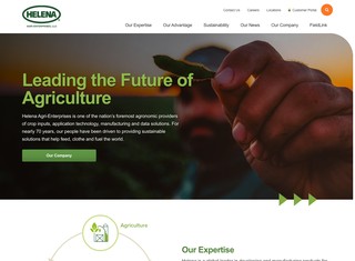 Agriculture Web Design Design Example