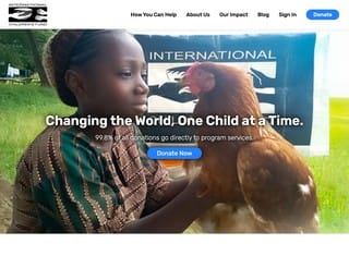 Charity Web Design Design Example