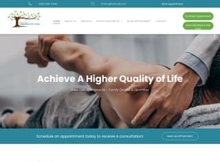 Chiropractor Web Design Design Example