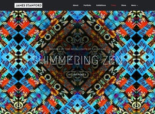 Artist Web Design Design Example