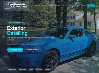 Auto Web Design Design Example