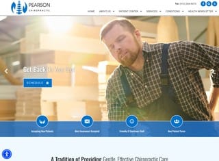 Chiropractor Web Design Design Example