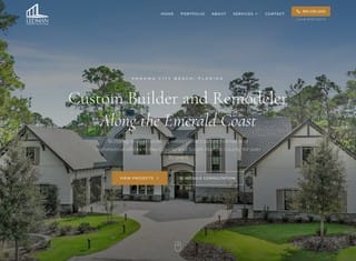 Contractor Web Design Design Example