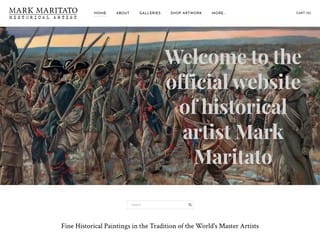 Artist Web Design Design Example