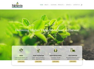 Agriculture Web Design Design Example
