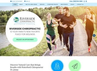 Chiropractor Web Design Design Example