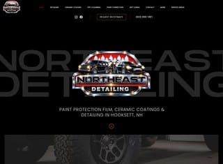 Auto Web Design Design Example